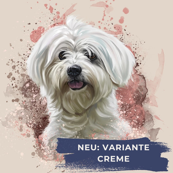 Handgemaltes Haustierportrait auf Acrylglas im Ink Stil