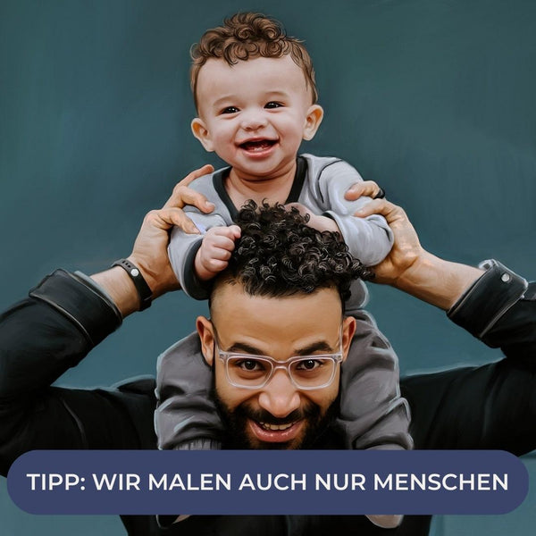 Handgemaltes Haustierportrait als Acrylblock im Realistischen Stil