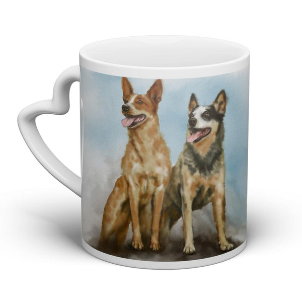 Handgemaltes Haustierportrait auf hochwertiger Tasse im Wasserfarben Stil