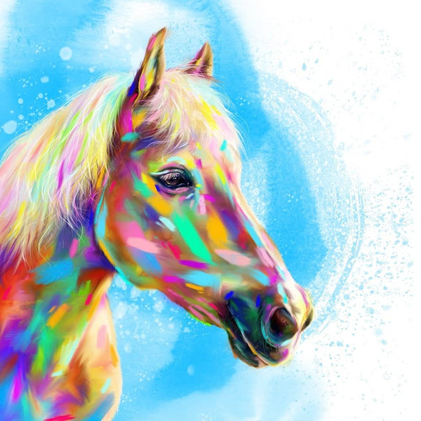 Handgemaltes Haustierportrait auf Premium Leinwand im Colourful Stil