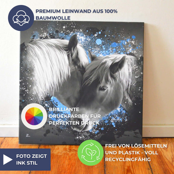 Handgemaltes Haustierportrait auf Premium Leinwand im Smoke Stil