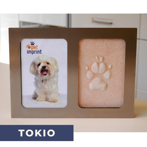 Pfotenabdruck Bilderrahmen Pet-Imprint mit Gipsset für 3D-Abdruck