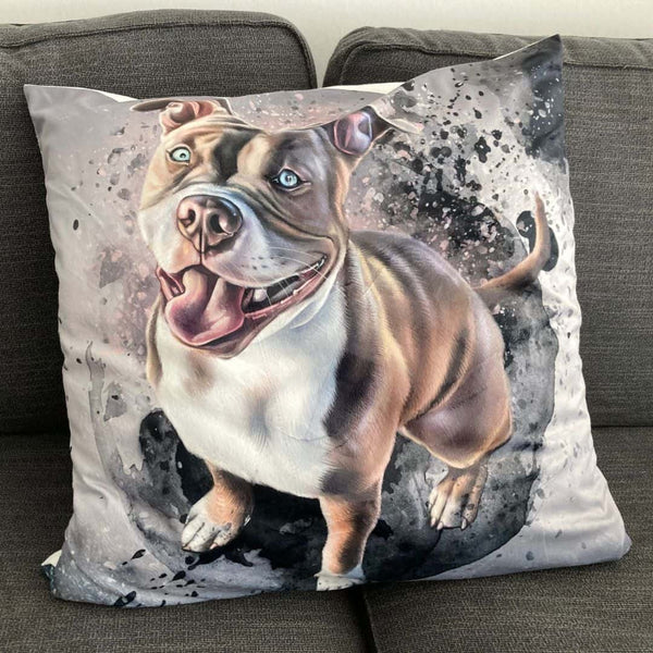Premium-Kuschelkissen bedruckt mit Deinem Petsuns Kunstwerk