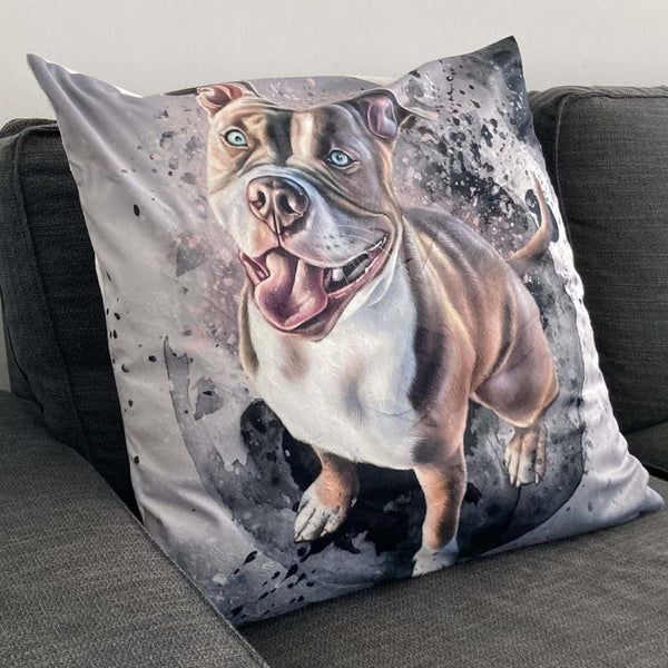 Premium-Kuschelkissen bedruckt mit Deinem Petsuns Kunstwerk