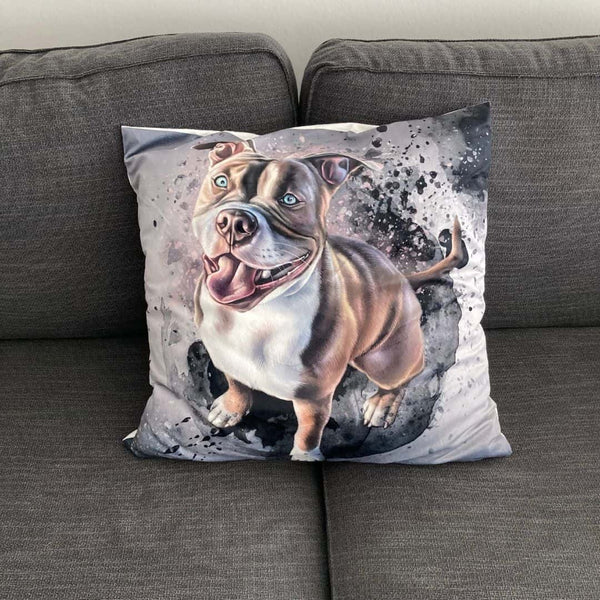 Premium-Kuschelkissen bedruckt mit Deinem Petsuns Kunstwerk